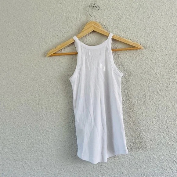 Madewell White Ribbed Tank NWT - Picture 2 of 5